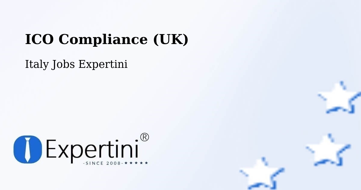 UK Data Protection & ICO Compliance – Vanzaghello - Italy Jobs Expertini