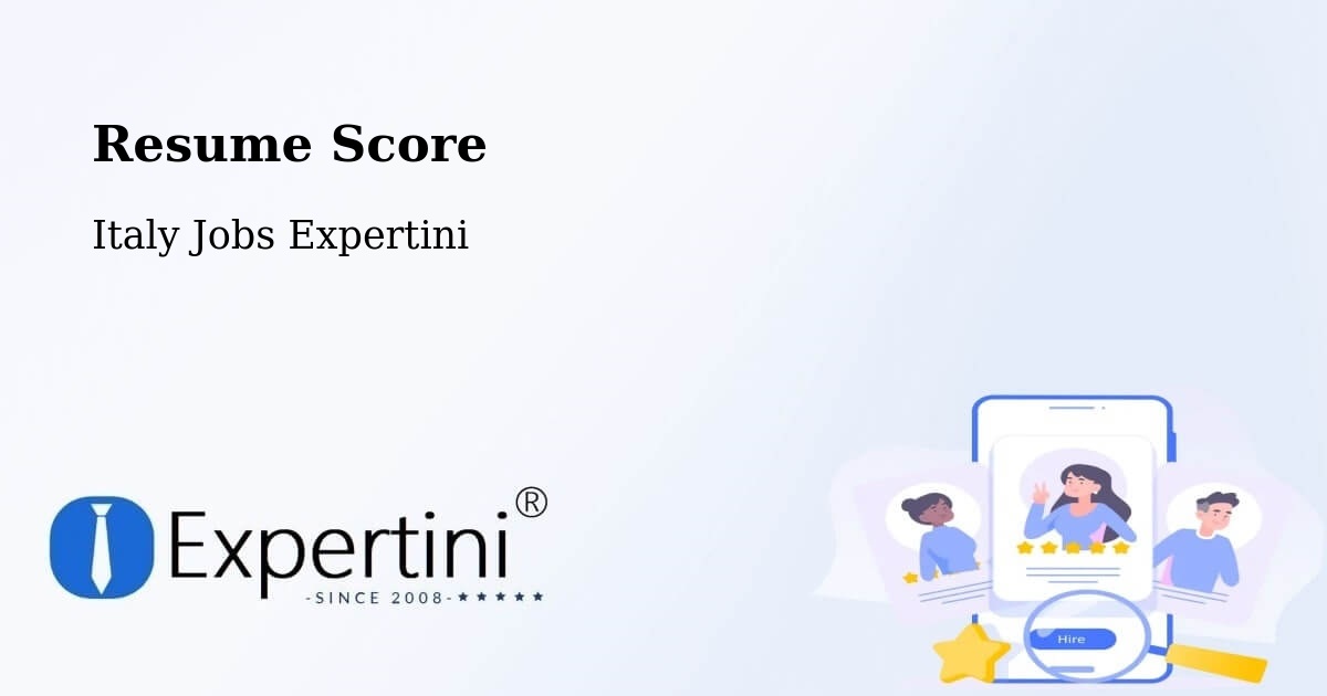 Resume Score & Job Description Match Tool – Vanzaghello - Italy Jobs Expertini